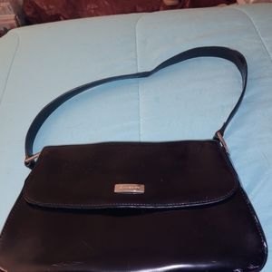 Vintage black patent leather Liz Claiborn purse
